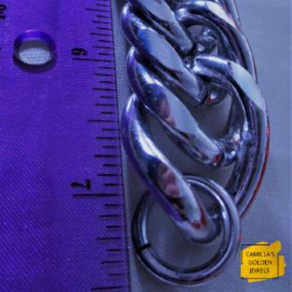 Parisian Silver Chain Link Bracelet - Picture 6 of 6